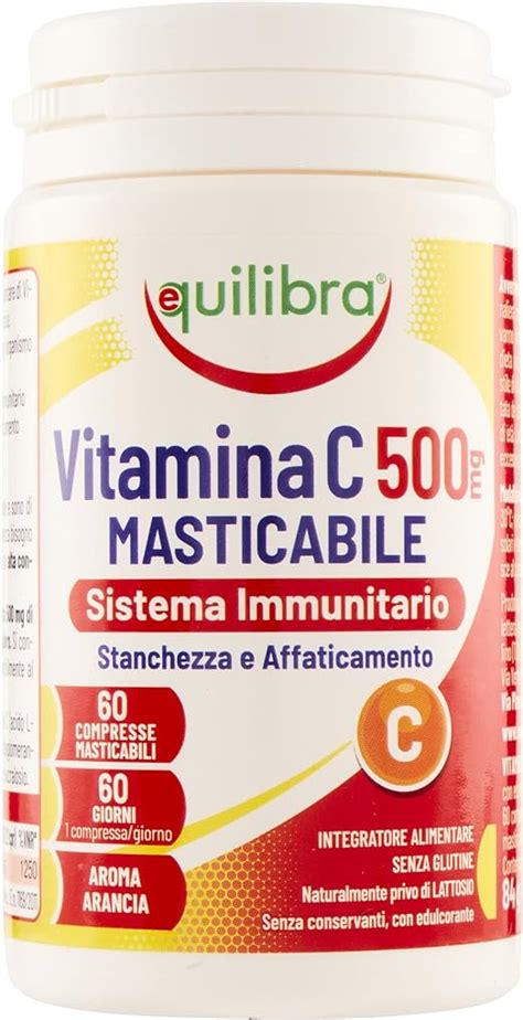 Equilibra Integratori Alimentari Vitamina C 500 Mg Integratore Per La