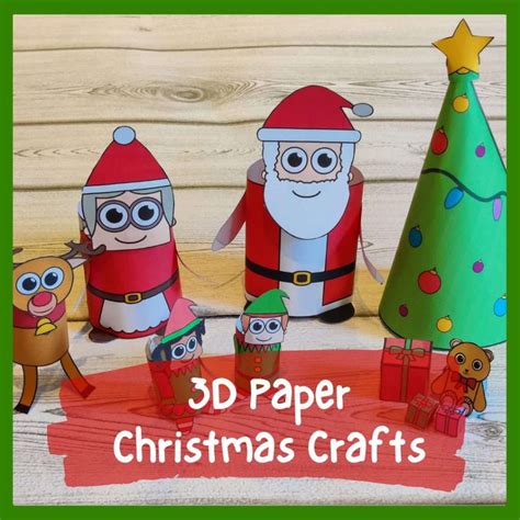 12 Foldable Printable Christmas Crafts Yinkaboentle
