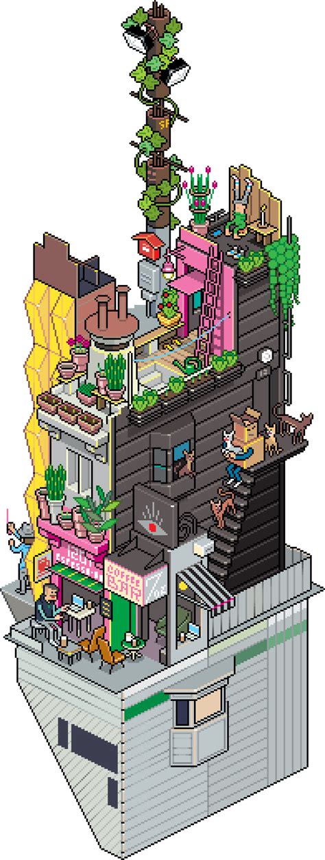 What do egirl and eboy mean? Pixoramas: isometric and pixelated urban landscapes by ...