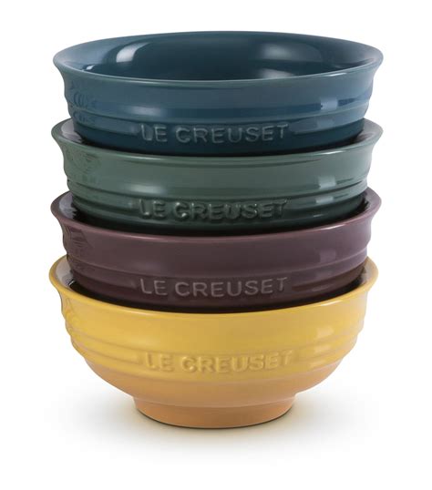 Le Creuset Multi Set Of 4 Stoneware Botanique Mini Bowls 105cm