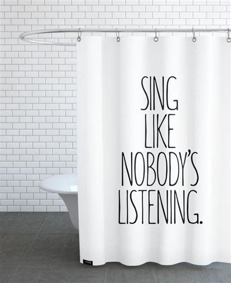 Sing Shower Curtain Juniqe