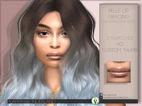Mouthpreset N26 N27 And Belle Lip Piercing From Players Wonderland