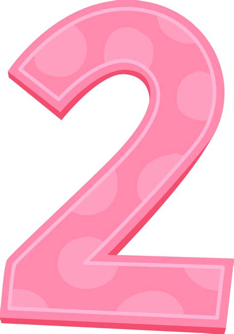 Number 3 clipart pink number two, Number 3 pink number two 