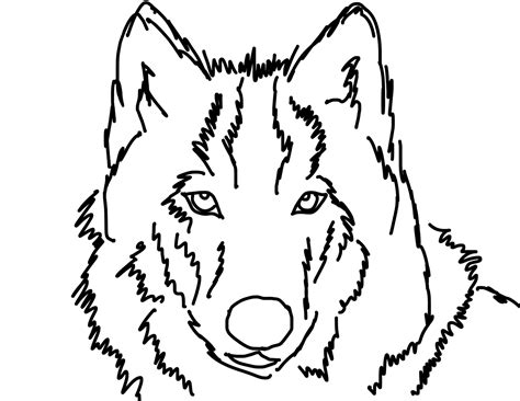 Wolf Head Outline
