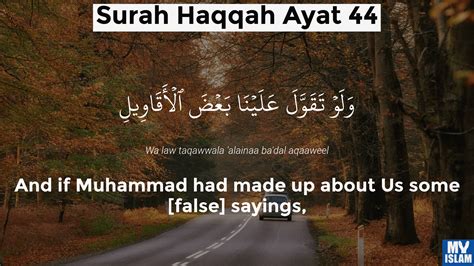 Surah Al Haqqah Ayat 44 6944 Quran With Tafsir