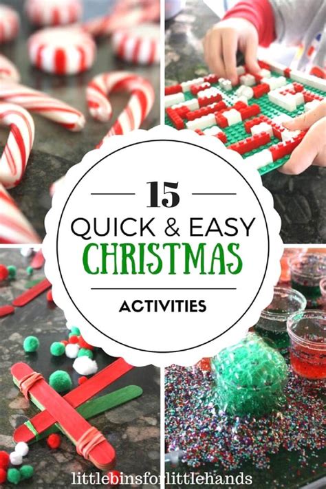 Easy Christmas Activities For Kids Christmas Stem