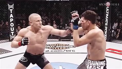Georges St Pierre Vs Nick Diaz Fight Highlights Youtube
