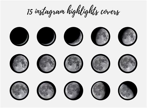 15 Moon Instagram Stories Highlights Covers Branding Bundle Etsy