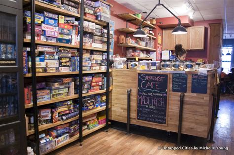 The Brooklyn Strategist is a Combination Board Game/Coffee Shop in