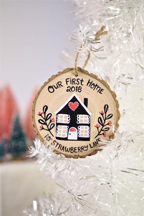 Our First Home Ornament Housewarming T Personalized Etsy House