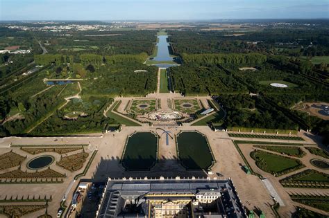 Aerial View Of The Palace Of Versailles France Versailles Garden