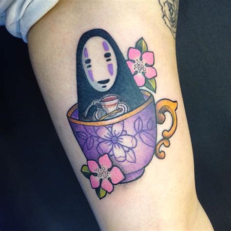 Tattoos Carly Kroll Ghibli Tattoo Nerdy Tattoos Teacup Tattoo