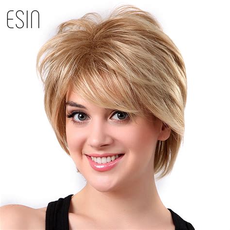 Esin Short Hair Wig 8 Inches With Natural Bangs Pixie Cut 27613 Wigs