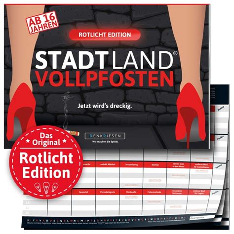 Stadt Land Vollpfosten Rotlicht Edition Din A4 Funtainment Berlin