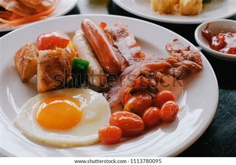 Breakfast Buffet Full Continental Orange Juice Stock Photo Edit Now