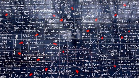 Le Mur Des Je Taime The Wall Full Of I Love You In Montmartre
