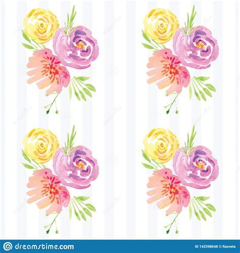 2 photos · curated by chen yen liu. Hand-painted Watercolor Floral Rose Pattern Stock ...