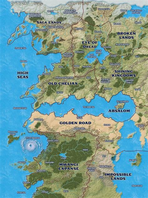 New World Map From Age Of Lost Omens Rpathfinder2e