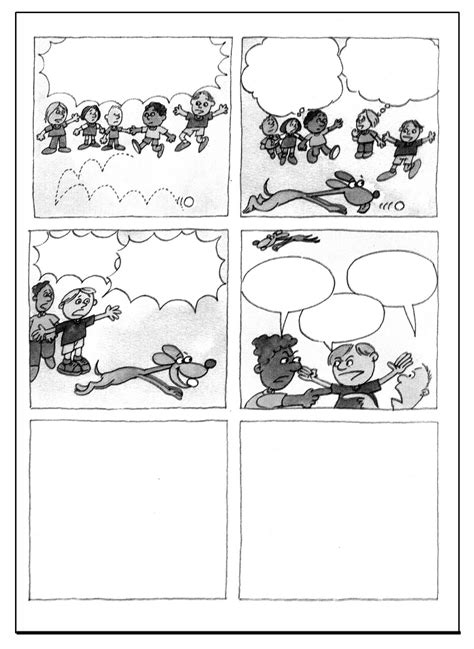 História Em Quadrinhos Para Completar Os Balões