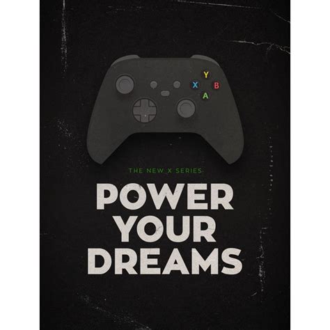 Power Your Dreams Xbox Series X Black Version Urbanarts