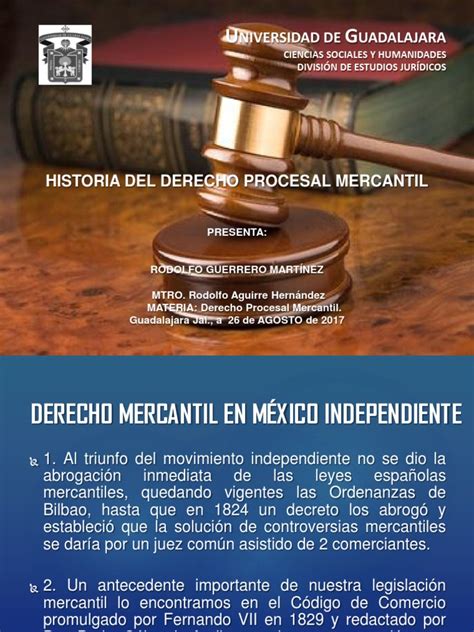 Presentación Derecho Procesal Mercantil México Gobierno