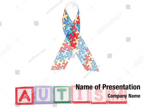 Autism Spelled Powerpoint Template Autism Spelled Powerpoint Background
