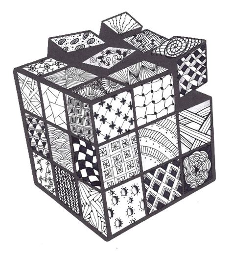 Colour online rubiks cube colouring page using our colouring palette and download your coloured page by clicking save image. Zentangle Class | Cubo rubix, Cubo rubik, Cubos