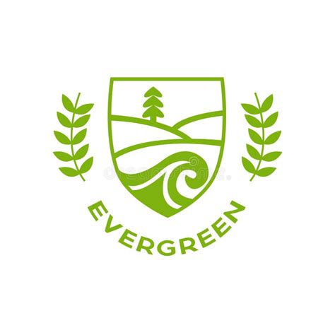 Eco Logo Evergreen Logo Vector Logo Template Wood Icon Graphic