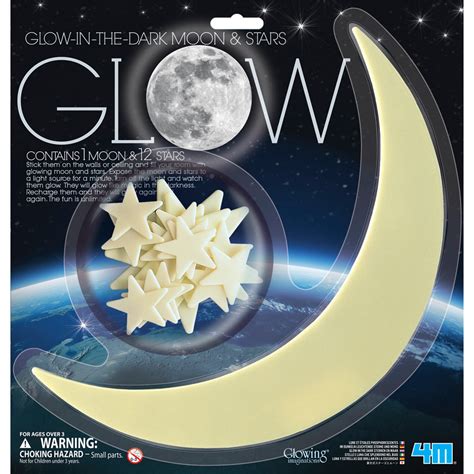 4m® Glow In The Dark Moon And Stars Creative Kidstuff