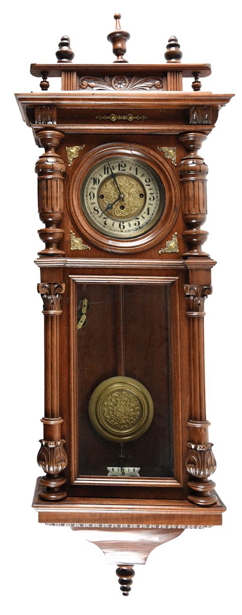 Lot Detail 19th Century Walnut Cased Regulator Wall Clock