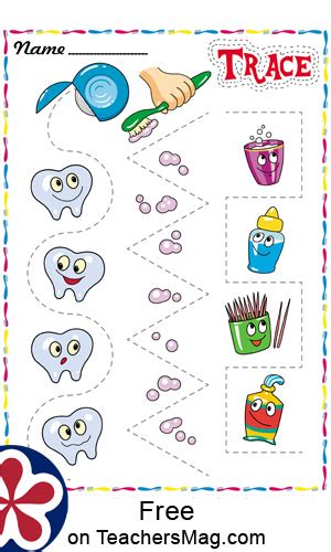 Teeth Themed Worksheets For Preschool And Kindergarten