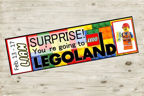 Free Printable Legoland Ticket Template Printable Templates