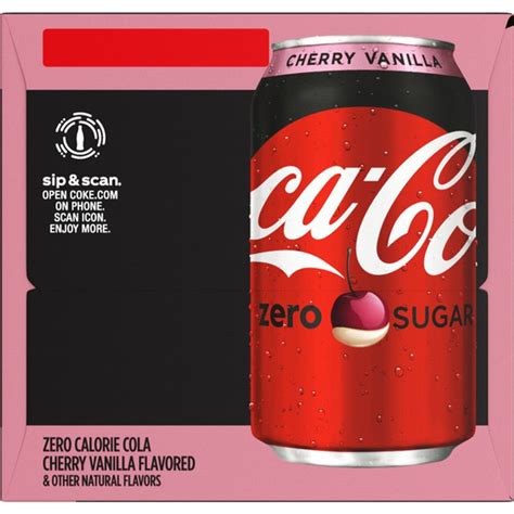 Coca Cola Cherry Vanilla Cherry Vanilla Flavored Diet Soda Pop Soft