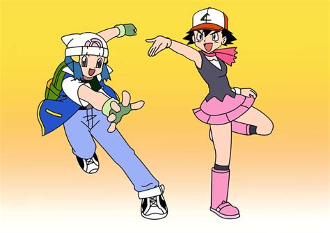 Ash And Dawn Head Swap By L4drules4 On Deviantart