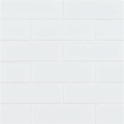 Tiles 2x6 Matte Finish White Brick Ceramic Mosaic Tile Walls And Floors