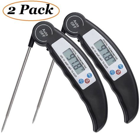 Homchum 2 Pack Meat Thermometer Probe Digital Grill Instant Read Food