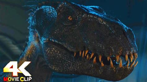 Jurassic World Fallen Kingdom 2018 Escape From Indoraptor Scene 4k 60fps Youtube