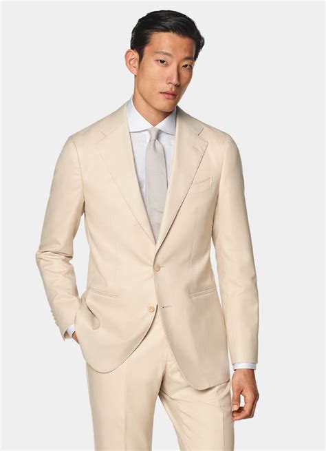 Sand Custom Made Suit In Pure S S Wool Suitsupply Us