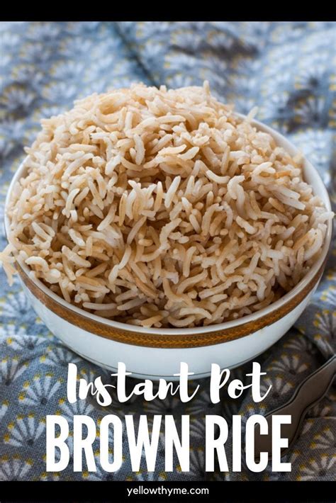 Allow the water to continue to boil until it has been absorbed by the rice and you no longer see any water over top of the rice (roughly 5 minutes). Instant Pot Brown Rice- Learn how to make Brown rice in ...
