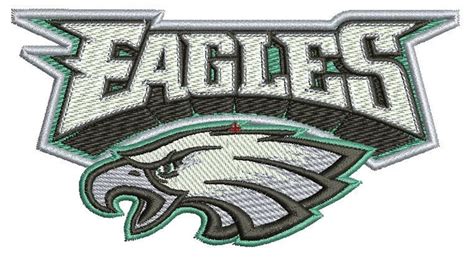 Philadelphia Eagles Embroidery Design 6 Sizes 4x4 5x7 Etsy