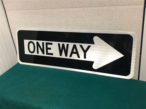 Authentic Metal One Way Street Sign Arrow Real Pennsylvania Street