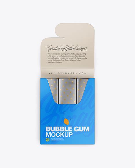 Download Download Psd Mockup Bubble Gum Chewing Gum Dental Care Fresh Freshness Gum Menthol Mint ...
