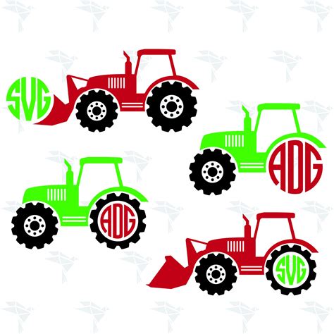 Tractor Monogram Svg For Cutting Printing Designing Or More