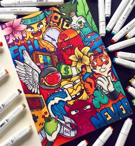 Discover (and save!) your own pins on pinterest New full page doodle made with one of the cheapest alcohol ...