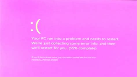Fix Pink Screen Of Death Error In Windows 1110 Tutorial Youtube