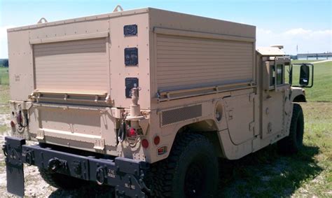 Warwheelsnet M1152a1 Ecv Hmmwv With Secm Shelter And B2 Armor Photos