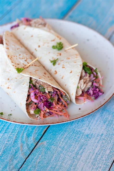 Bbq Pulled Chicken Wraps Recept Personal Body Plan