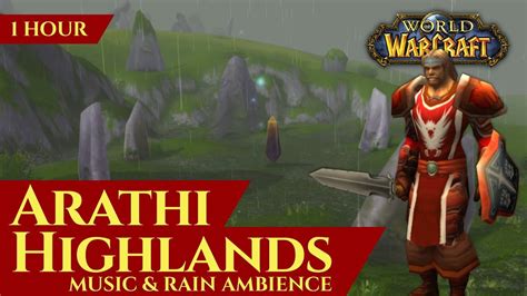 Arathi Highlands Music And Rain Ambience 1 Hour 4k World Of Warcraft