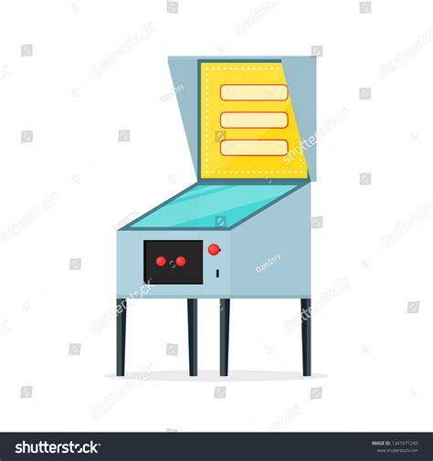 Pinball Machine Icon Clipart Image Isolated Stock Vector Royalty Free