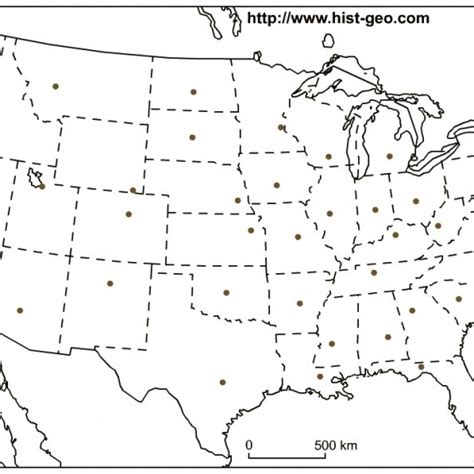 United States Map Quiz For State Capitals Save Us Abbreviations Within